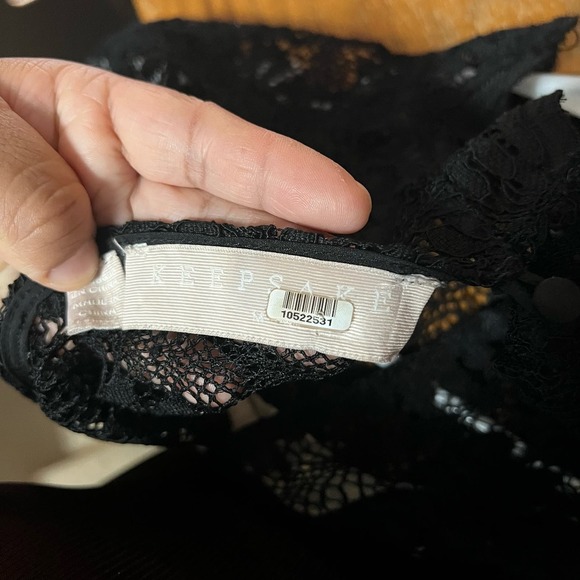 Keepsake‎ Uptown Black Lace Dress size Medium - Picture 7 of 8